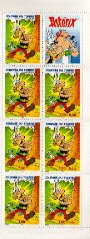 carnet de 7 timbres asterix